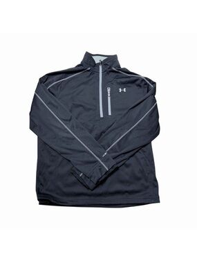 Under Armour Men's Black Performance Quarter-Zip with Reflective Trim